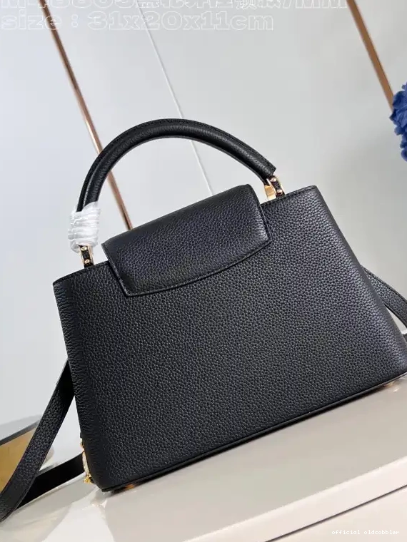 Official oldcobbler BB-31.5*20*11CM VUITTON CAPUCINES LOUIS 0517